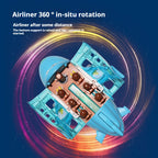 360 Degree Rotating Electric Airplane Model Toy with Bump and Go Action, Music & Lights Educational Toys for Kids Birthday Gifts