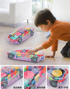 Kid Transparent Electric Car Sensory Racing Car Toy Colorful Moving Gears with Music Light Baby Crawling Toy Educational Gift