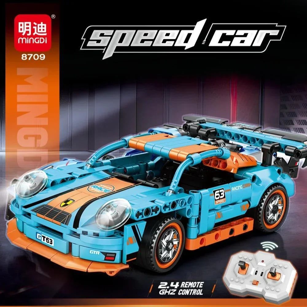 Technical Racing Sport Car Model Building Blocks technic 1:24 DIY Technic Supercar with Remote Control Brick Toys Kid Adult Gift
