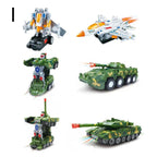 Children's Light Music Toy Car Electric Universal Driving Car Fighter Deformation Tank Robot