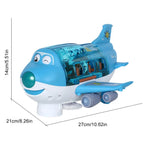 360 Degree Rotating Electric Airplane Model Toy with Bump and Go Action, Music & Lights Educational Toys for Kids Birthday Gifts