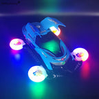 Cool Light Music Universal Four-wheel Car Electric Toys Stunt Transformation Rotating Car Boy's Birthday Gift Funny Toy VG186