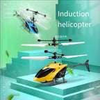 Inductive bidirectional helicopter charging remote control small aircraft indoor hovering anti-fall illuminated electric toy