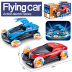 Cool Light Music Universal Four-wheel Car Electric Toys Stunt Transformation Rotating Car Boy's Birthday Gift Funny Toy VG186