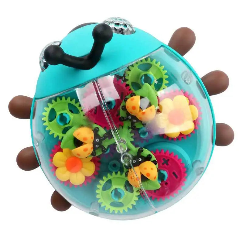 Electric Music with Light Beetle Toys 360° Rotation Walking Cute Interactive Sound Toy Early Education Toys for Kids Baby Childs