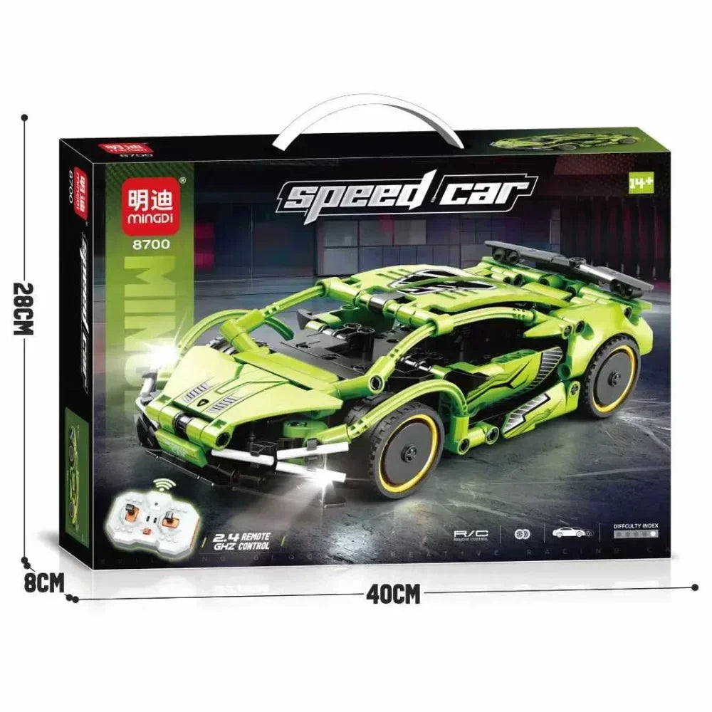 Technical Racing Sport Car Model Building Blocks technic 1:24 DIY Technic Supercar with Remote Control Brick Toys Kid Adult Gift