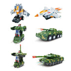 Children's Light Music Toy Car Electric Universal Driving Car Fighter Deformation Tank Robot