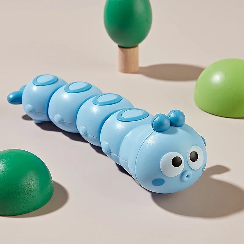 1PC Cute Cartoon Clockwork Animals Wind Up Toys For Children Caterpillar Shape Crawling Toy Baby Gift For Kids Developmental Toy