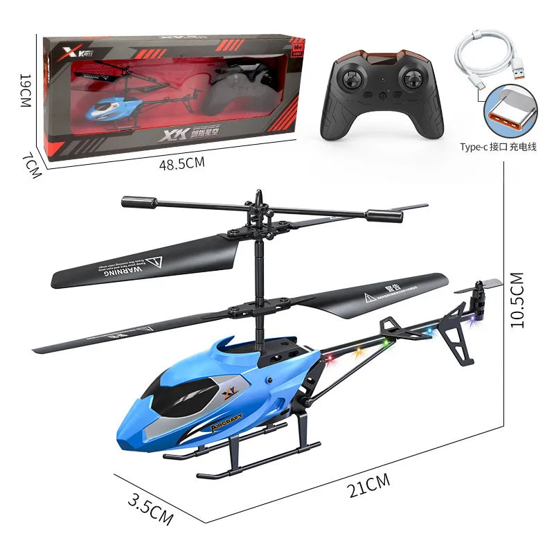 3.5-Way Remote-Controlled Helicopter Usb Charging, Shock Resistant And Anti-Collision Remote-Controlled Airplane Boy Toy Gift