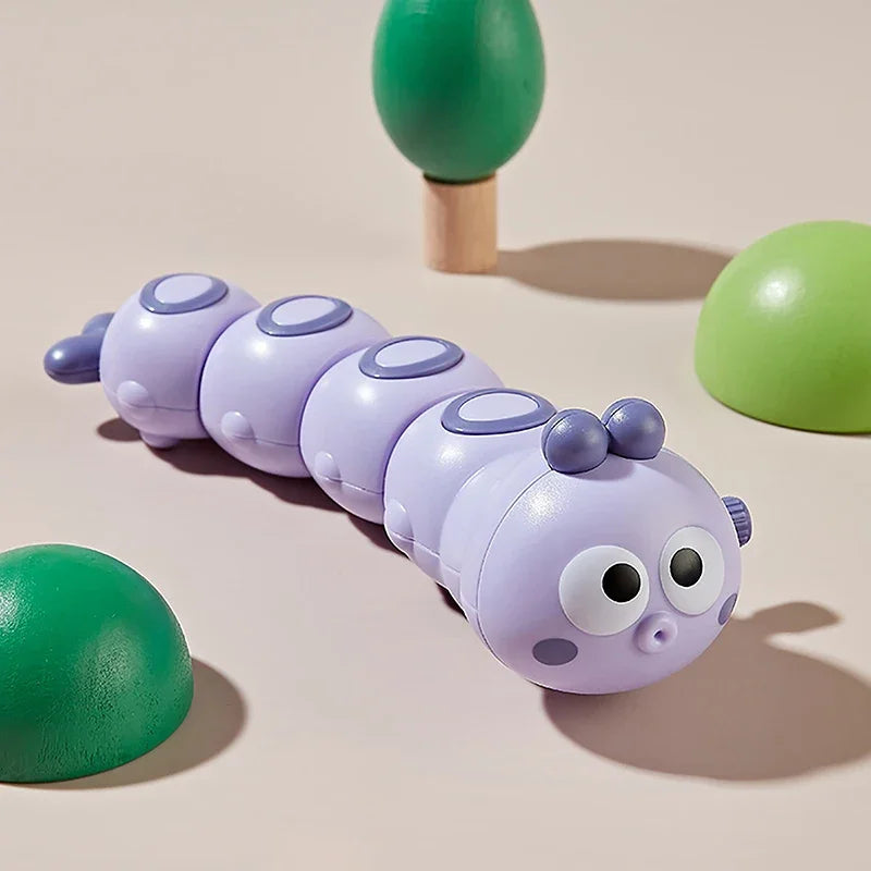 1PC Cute Cartoon Clockwork Animals Wind Up Toys For Children Caterpillar Shape Crawling Toy Baby Gift For Kids Developmental Toy
