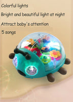 Electric Music with Light Beetle Toys 360° Rotation Walking Cute Interactive Sound Toy Early Education Toys for Kids Baby Childs