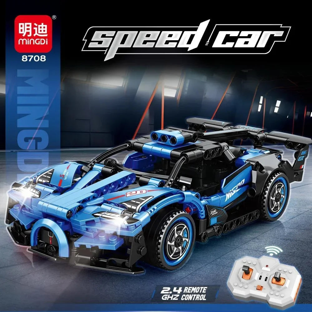 Technical Racing Sport Car Model Building Blocks technic 1:24 DIY Technic Supercar with Remote Control Brick Toys Kid Adult Gift