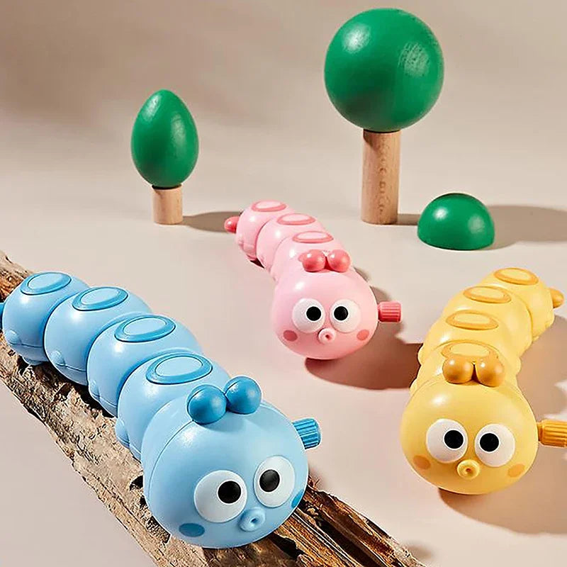 1PC Cute Cartoon Clockwork Animals Wind Up Toys For Children Caterpillar Shape Crawling Toy Baby Gift For Kids Developmental Toy
