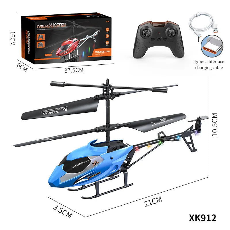 3.5-Way Remote-Controlled Helicopter Usb Charging, Shock Resistant And Anti-Collision Remote-Controlled Airplane Boy Toy Gift