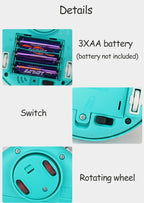 Electric Music with Light Beetle Toys 360° Rotation Walking Cute Interactive Sound Toy Early Education Toys for Kids Baby Childs