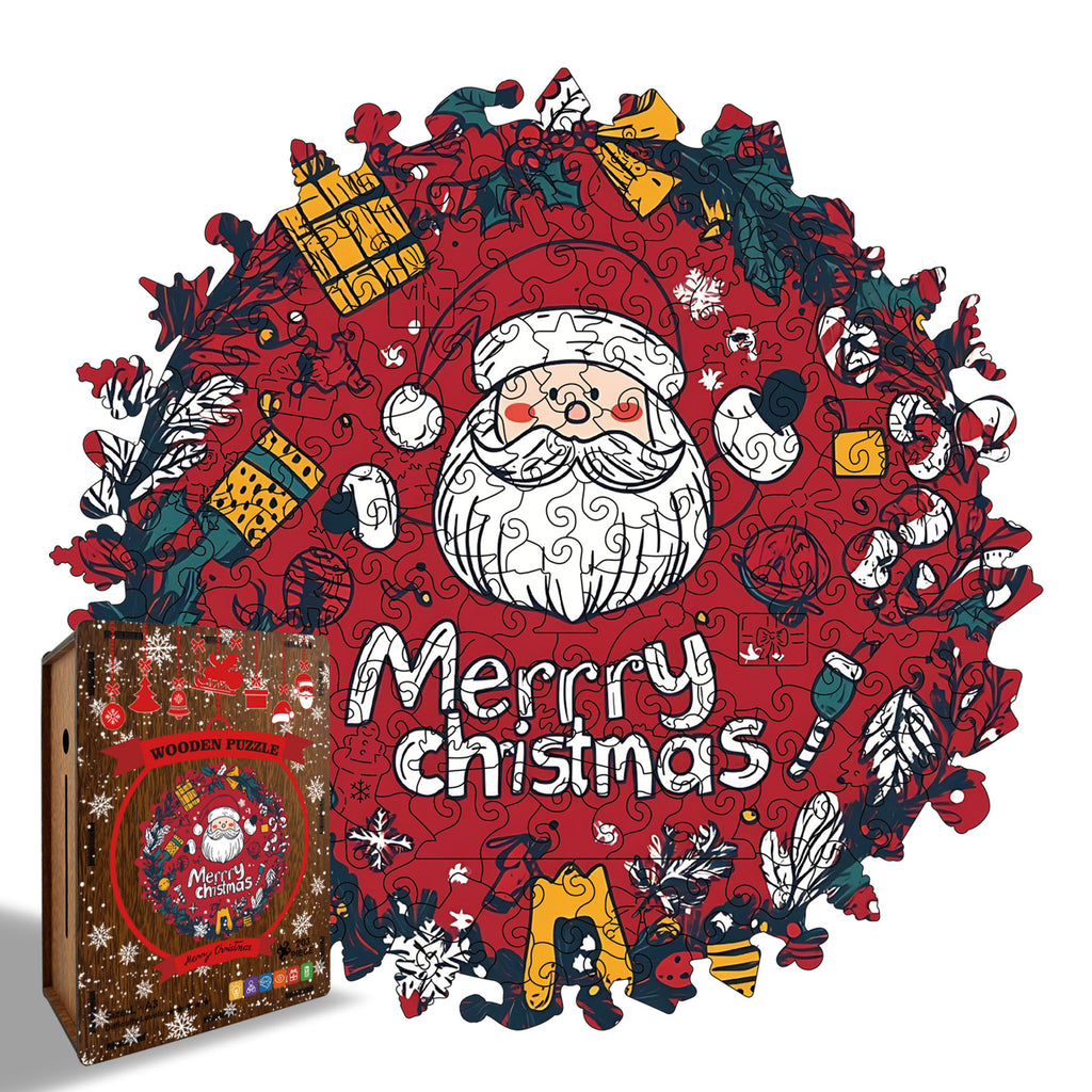 Cross-Border Wooden Santa Claus Puzzle Toy Irregular Shaped Puzzle Game Money Box Gift Stress Relief Game