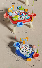 Children's Magnetic Fishing Toy Baby Early Education Educational Boys and Girls Electric Large Rotating Fishing Plate Parent-Child Interaction