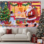 Cross-Border New Christmas Dessert Shop Background Banner Party Atmosphere Decoration Scene Setup Props Supplies