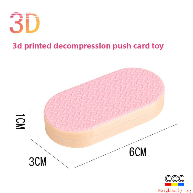 Hot Selling Children's 3D Printed Educational Magnetic Stress Relief Toy Push Card Finger Spinner Boys Handle Piece
