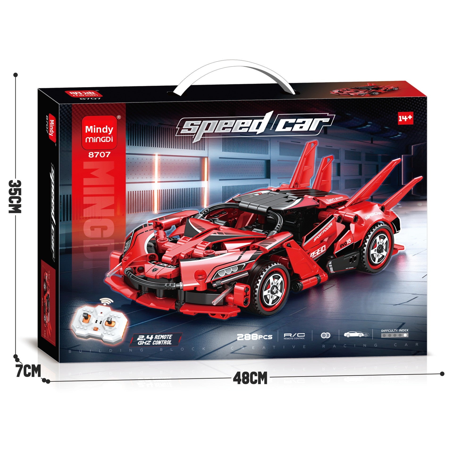 Mingdi 2.4G Remote Control Building Blocks 99A Tank Military Model Compatible with Lego Assembly Children's Toys Student Gift