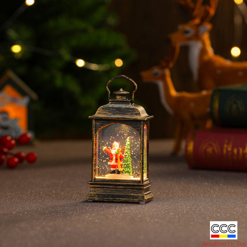 Christmas Decoration Wind Lamp Crystal Lamp Santa Claus Christmas Party Decoration Christmas Ornaments Christmas Gifts