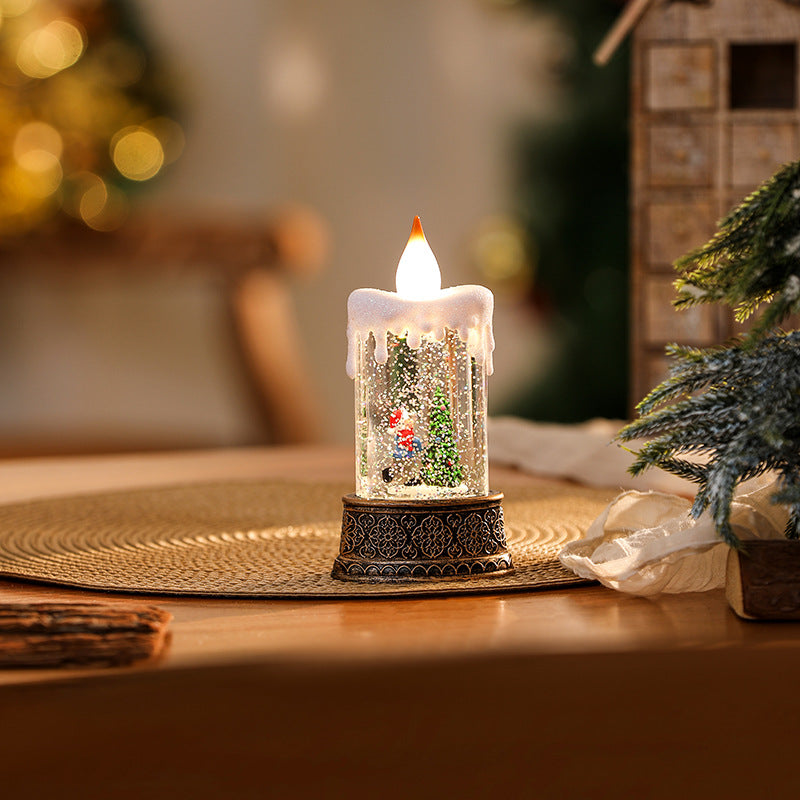 Christmas Decoration Wind Lamp Crystal Lamp Santa Claus Christmas Party Decoration Christmas Ornaments Christmas Gifts