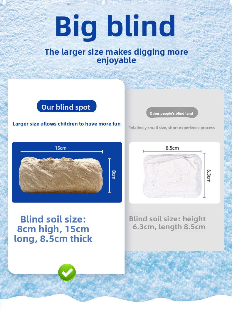 Snow Bros Archaeological Dig Blind Box Christmas Children's Gift New Year Present Boy Girl Educational Toy for Kids Ages 5+