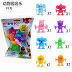 Cross-Border Hot Selling Luscious Suctions Sticky Music Children's Educational Sucker Soft Building Blocks Variety Assembling Science and Education Kindergarten Teaching Aids