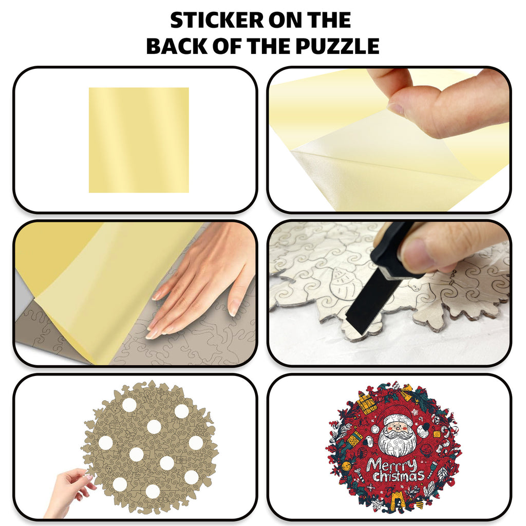 Cross-Border Wooden Santa Claus Puzzle Toy Irregular Shaped Puzzle Game Money Box Gift Stress Relief Game