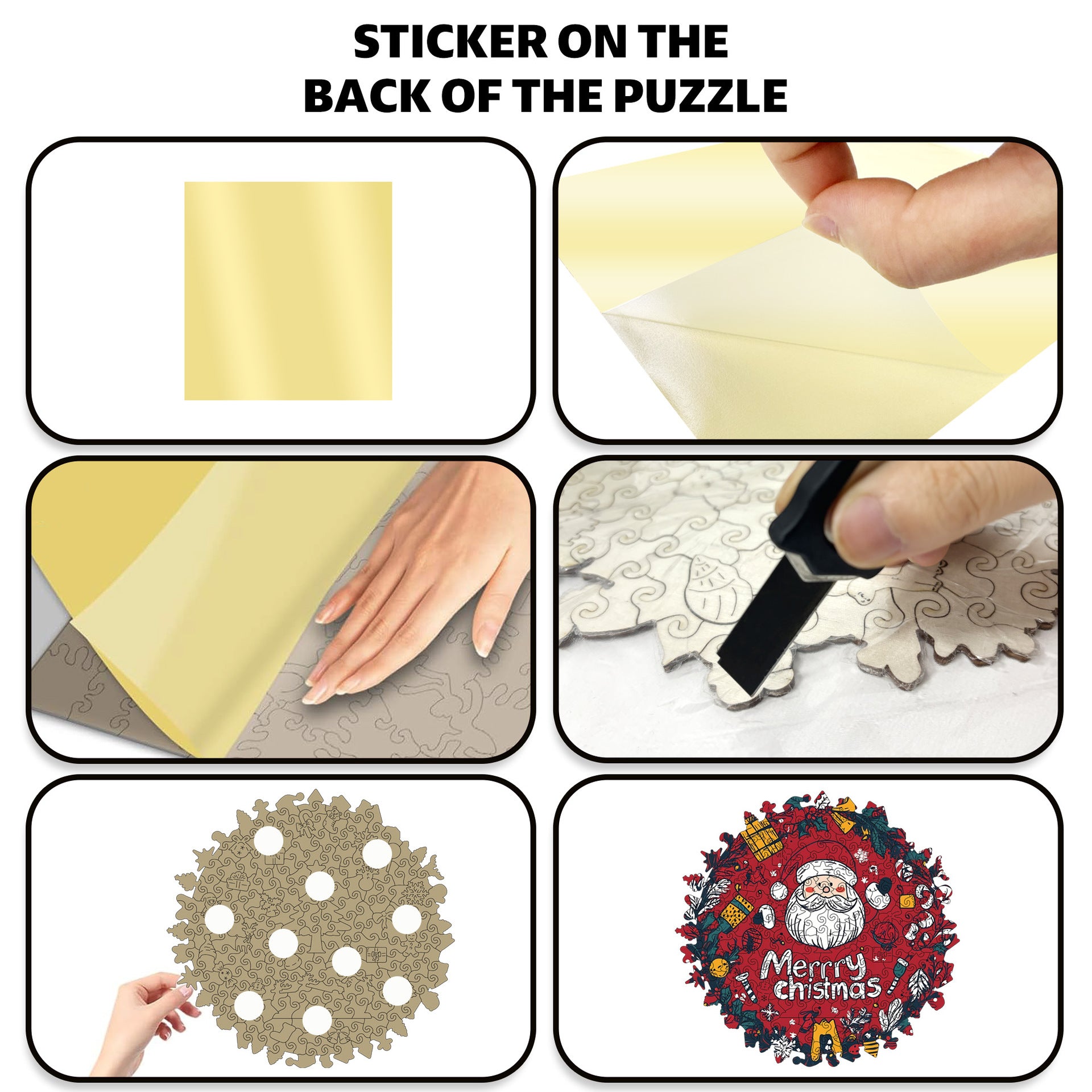 Cross-Border Wooden Santa Claus Puzzle Toy Irregular Shaped Puzzle Game Money Box Gift Stress Relief Game