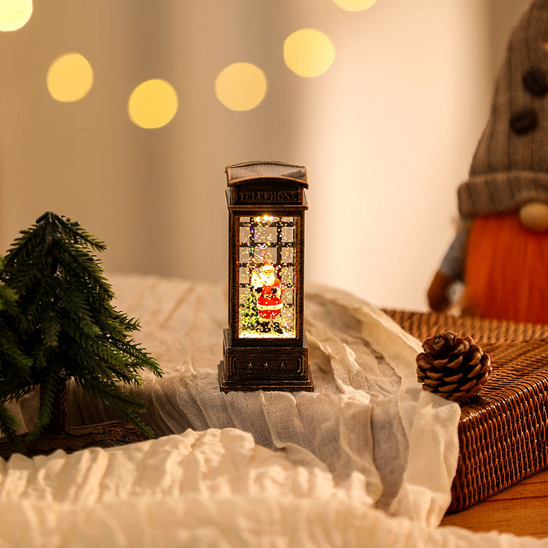 Christmas Decoration Wind Lamp Crystal Lamp Santa Claus Christmas Party Decoration Christmas Ornaments Christmas Gifts