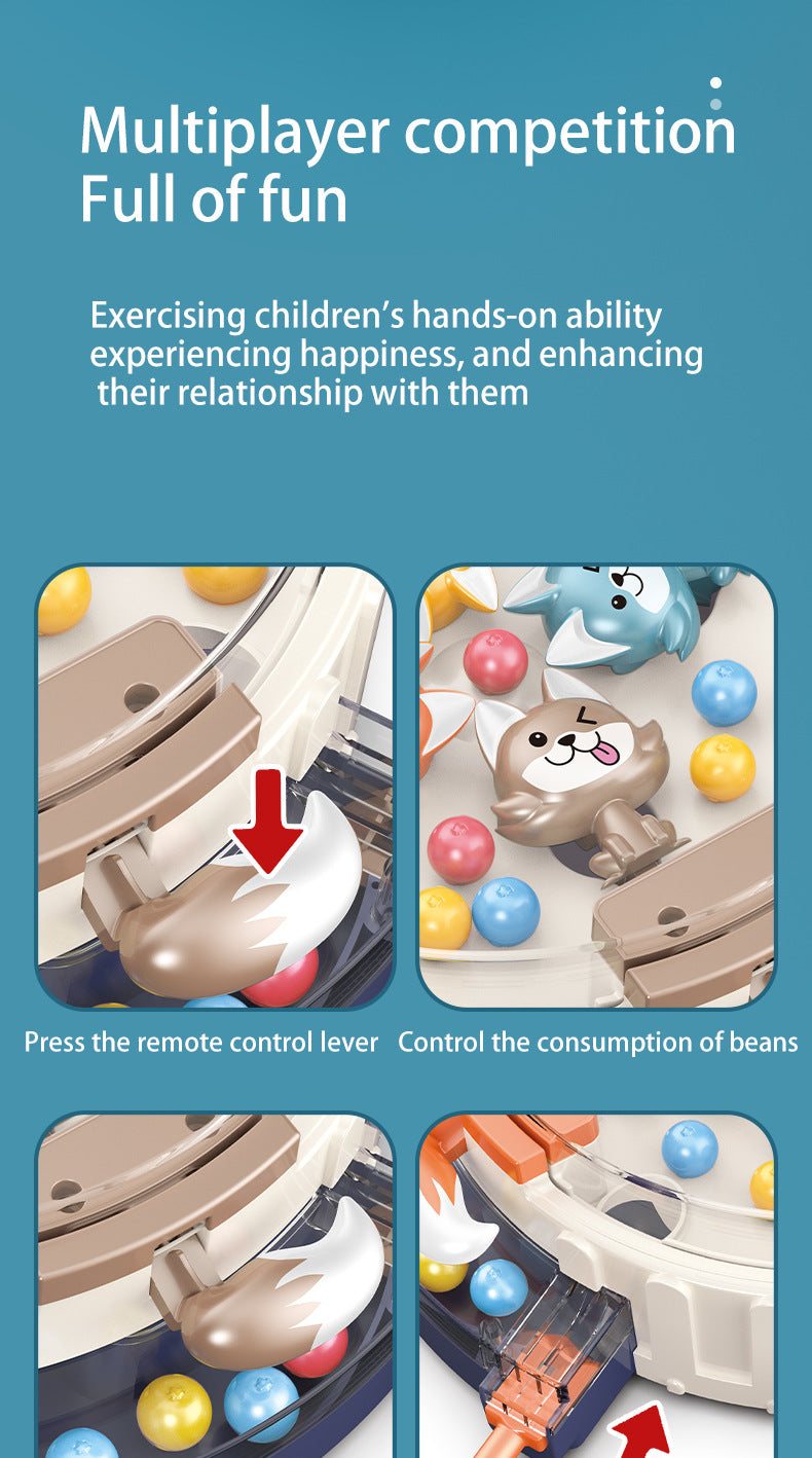 Greedy Hungry Wolf Pac-Man Game Console Children's Educational Competitive Parent-Child Leisure Multiplayer Battle Board Game Toy Cross-Border