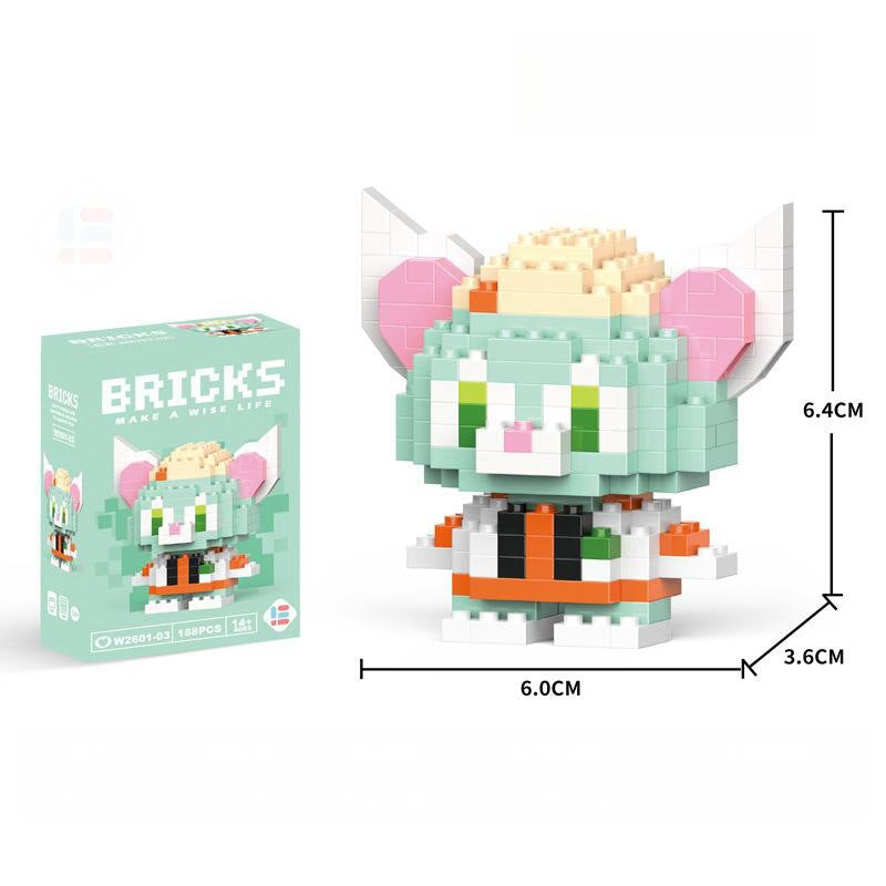 Compatible with LEGO Micro Particles Cartoon Doll Building Blocks Star Dew Puzzle Assembly Toys Cross-Border Stall Wholesale Gifts