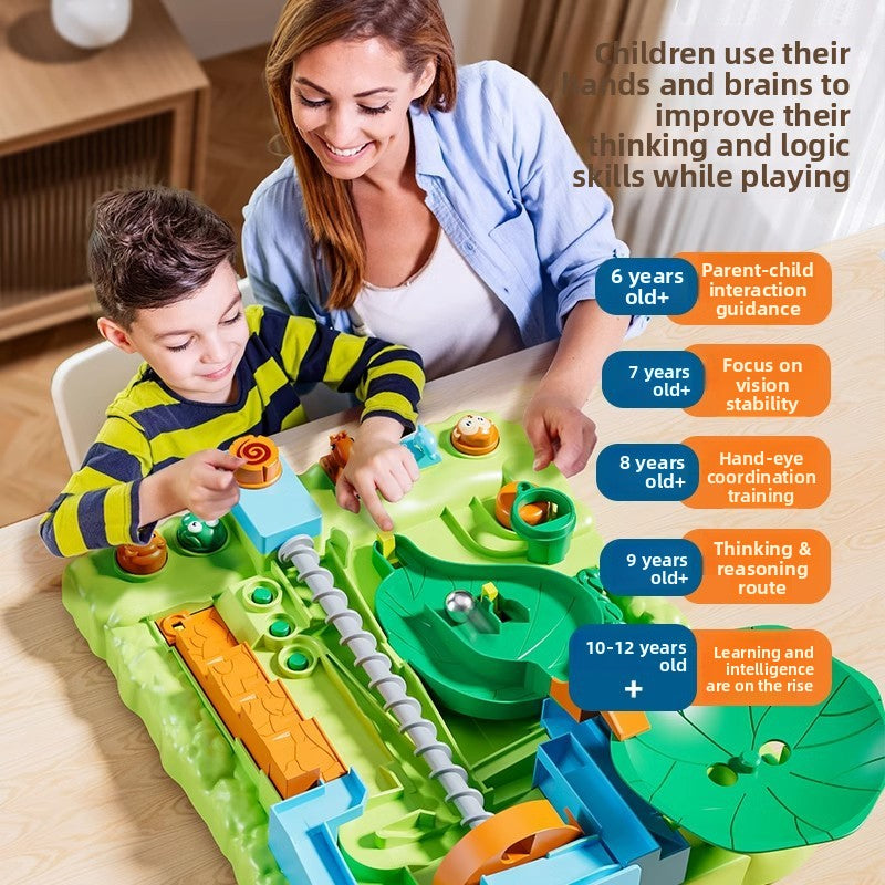 Beibei Jungle Adventure Rolling Ball Track Multi-Functional Maze Game Children's Educational Focus Training Toy