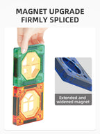 Slide Track Ball Magnetic Tiles Building Blocks Cross-Border Amazon Intelligence Assembly Boys' Toy Gift