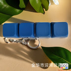 Stress Relief One-Line Four-Key Mechanical Keyboard Switch Tester Macaron Finger Squeeze Stress Relief Keychain