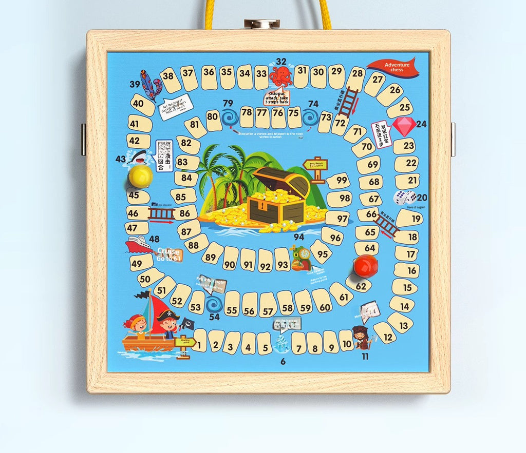 Two-Player Battle Bounce Chess Flying Chess Multi-Functional Desktop Game Children's Parent-Child Interactive Educational Board Game Toy