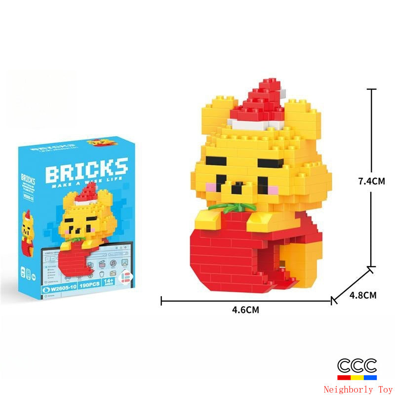 Compatible with LEGO Micro Particles Cartoon Doll Building Blocks Star Dew Puzzle Assembly Toys Cross-Border Stall Wholesale Gifts