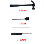 Archaeological Digging Tool 3-Piece Set - Metal & Plastic Hammer Chisel Brush for Craft Shop