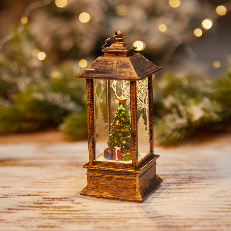 Christmas Decoration Wind Lamp Crystal Lamp Santa Claus Christmas Party Decoration Christmas Ornaments Christmas Gifts