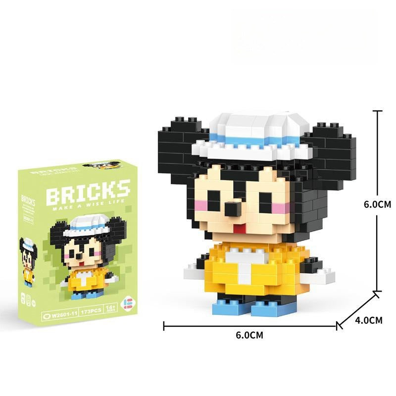Compatible with LEGO Micro Particles Cartoon Doll Building Blocks Star Dew Puzzle Assembly Toys Cross-Border Stall Wholesale Gifts