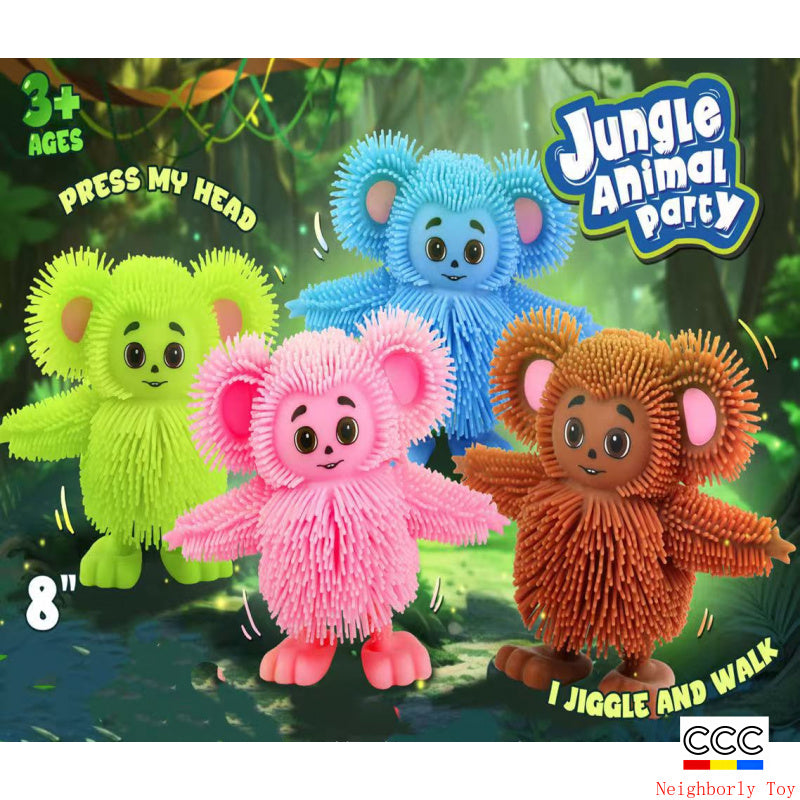 Creative Stress Relief Squeeze Toy Hot Fluffy Ball Soft TPR Big Mouth Vent Ball EDC Stress Relief Toy