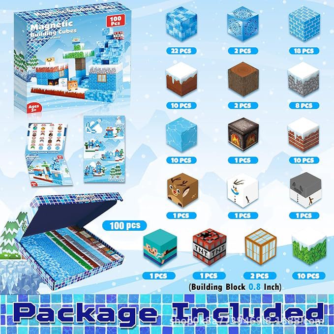 Magnetic Cubes Obsidian Phantom Gate Magnetic Blocks Magnetic Pieces Children DIY