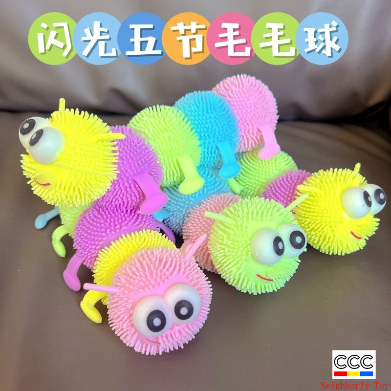 Creative Stress Relief Squeeze Toy Hot Fluffy Ball Soft TPR Big Mouth Vent Ball EDC Stress Relief Toy