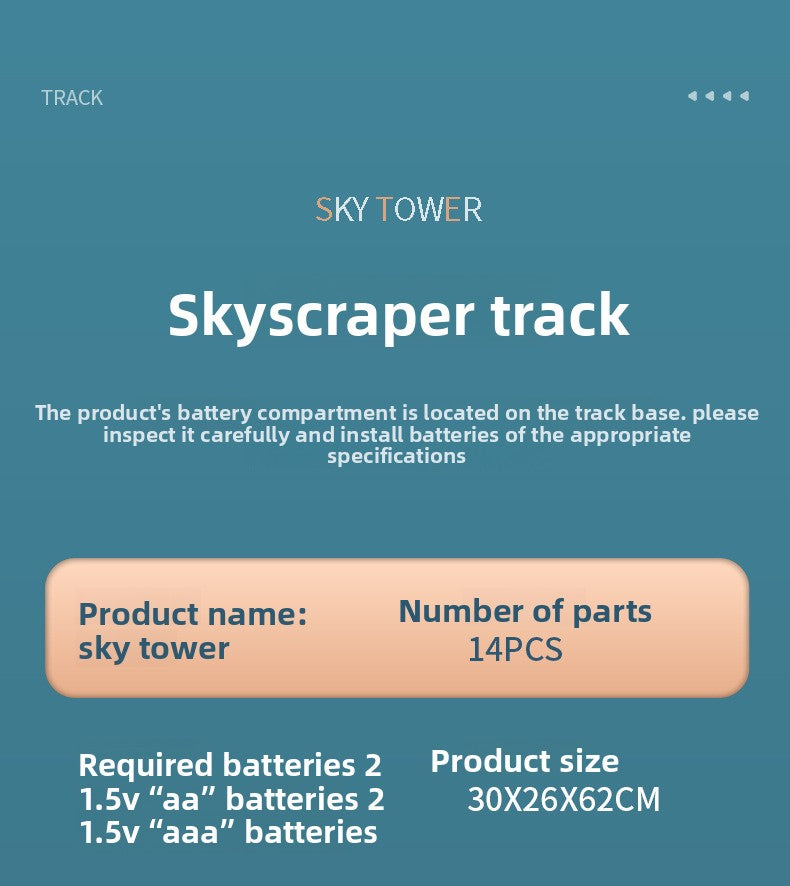 Children's Dinosaur Winding Road City Combination Track Car Adventure Parking Building Educational Toy for Boys