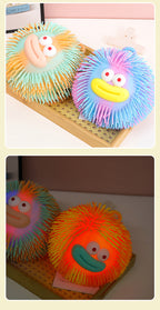 Creative Stress Relief Squeeze Toy Hot Fluffy Ball Soft TPR Big Mouth Vent Ball EDC Stress Relief Toy