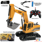 2.4G Alloy Remote Control Excavator Dump Truck Bulldozer Engineering Vehicle Toy Bilingual