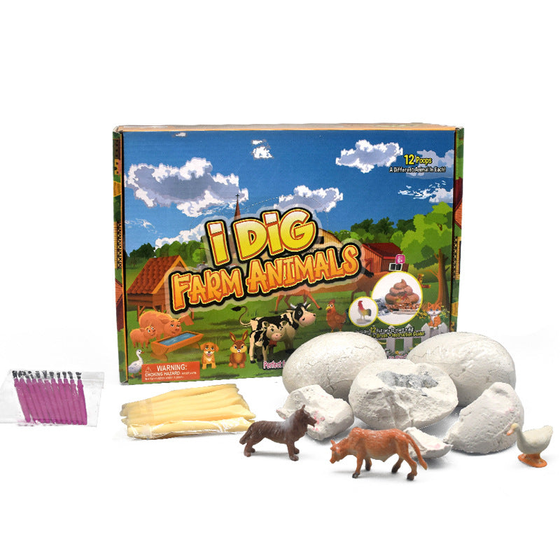 New Mermaid Tail Archaeological Dig Blind Box - Kids DIY Mini Colorful Dinosaur Gem Treasure Hunt Toy