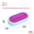 Hot Selling Children's 3D Printed Educational Magnetic Stress Relief Toy Push Card Finger Spinner Boys Handle Piece