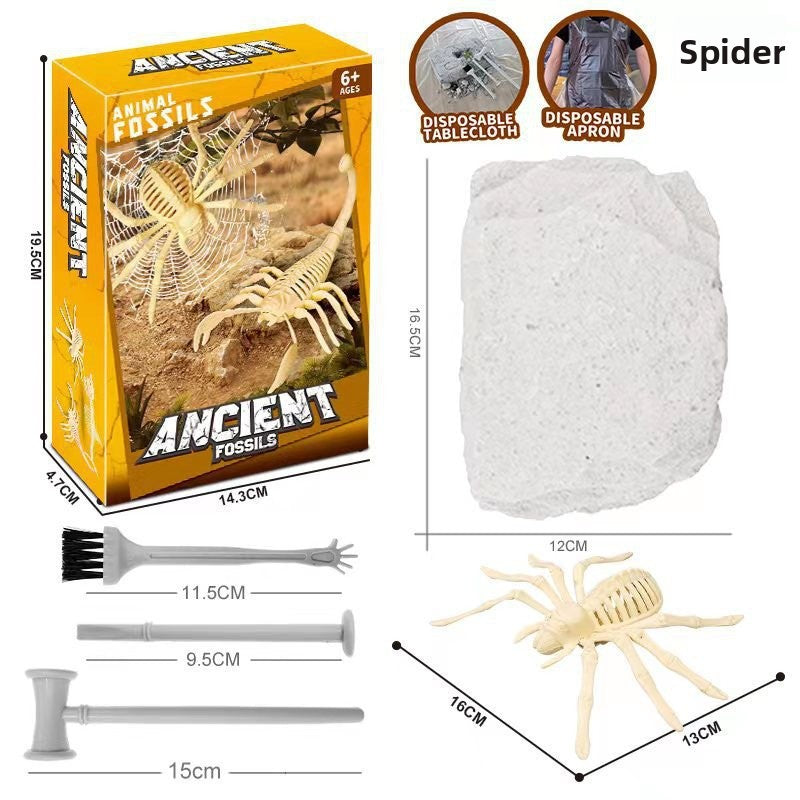 New Mermaid Tail Archaeological Dig Blind Box - Kids DIY Mini Colorful Dinosaur Gem Treasure Hunt Toy